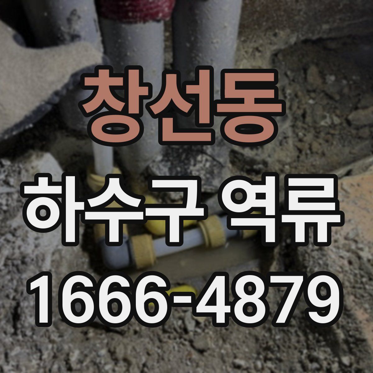 창선동 하수구 역류
