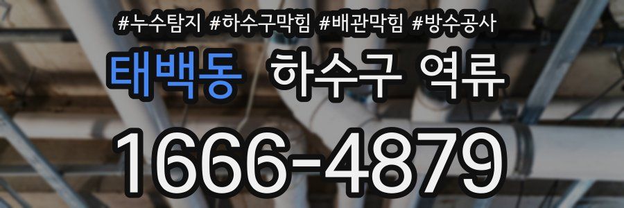태백동 하수구 역류
