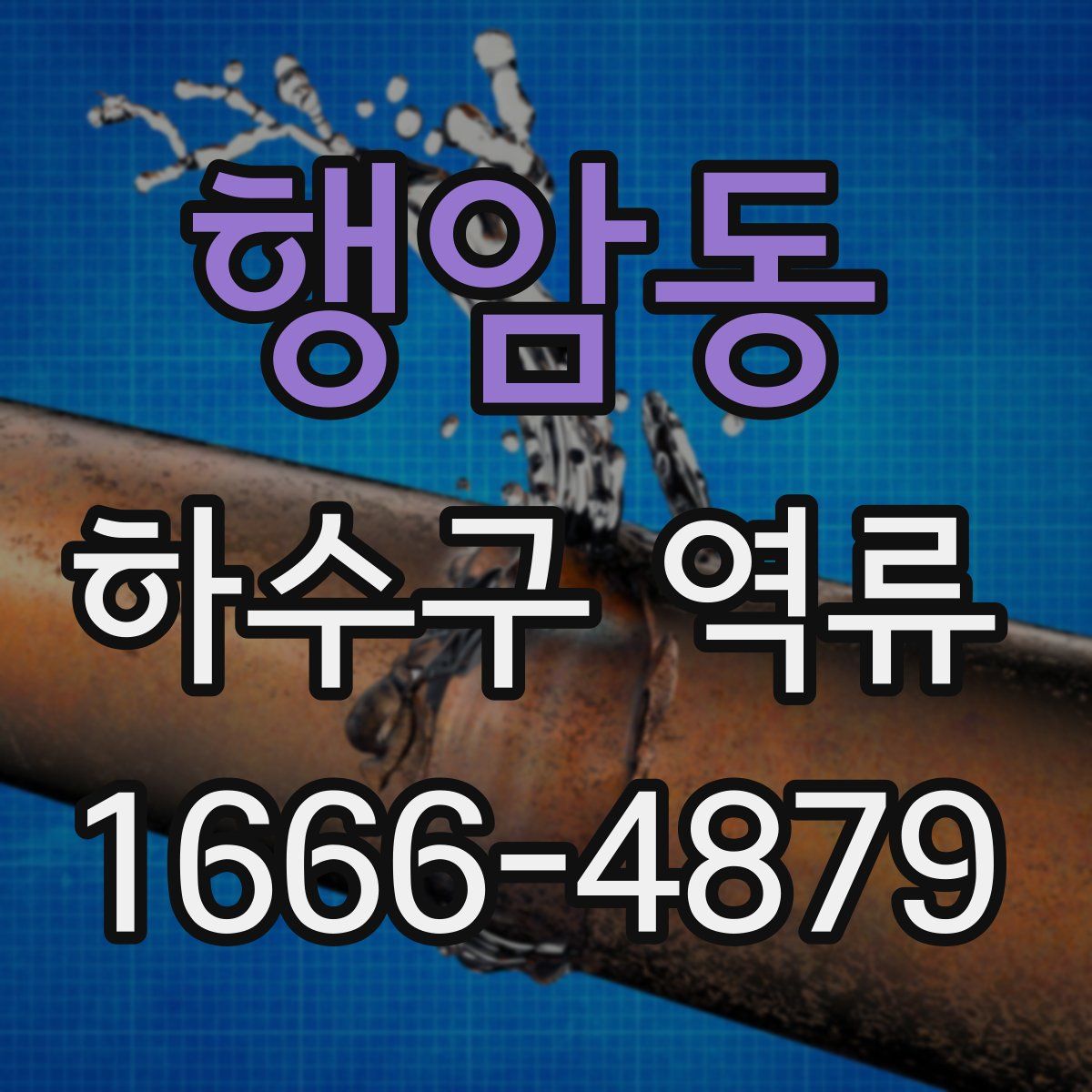행암동 하수구 역류