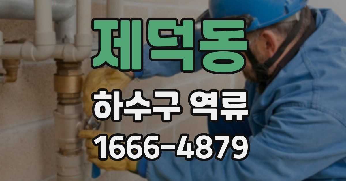 제덕동 하수구 역류