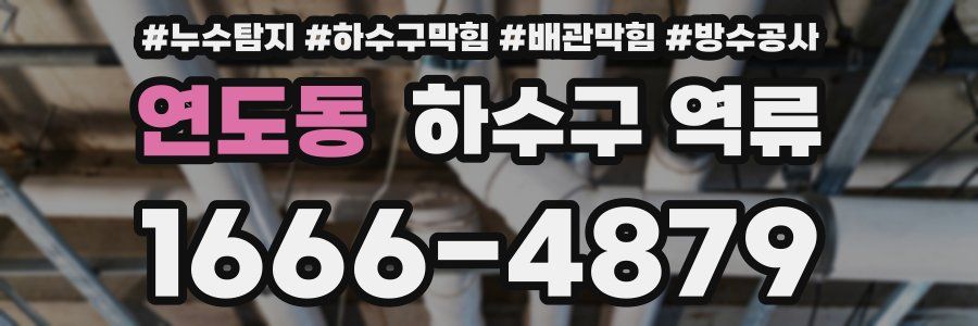 연도동 하수구 역류
