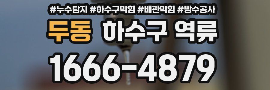 두동 하수구 역류