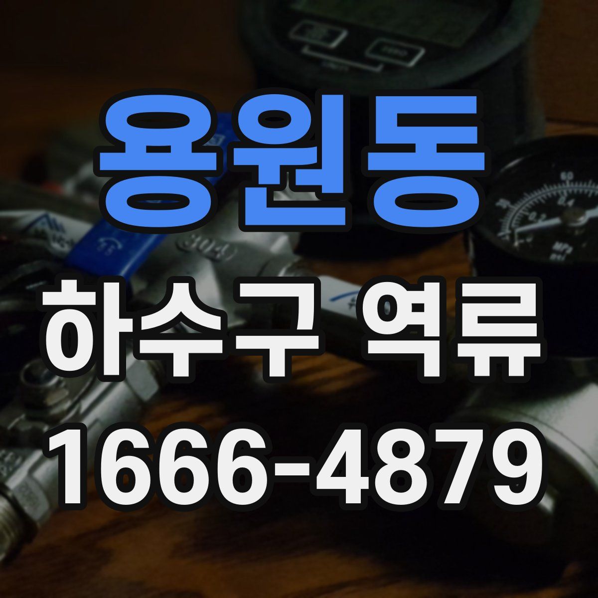 용원동 하수구 역류