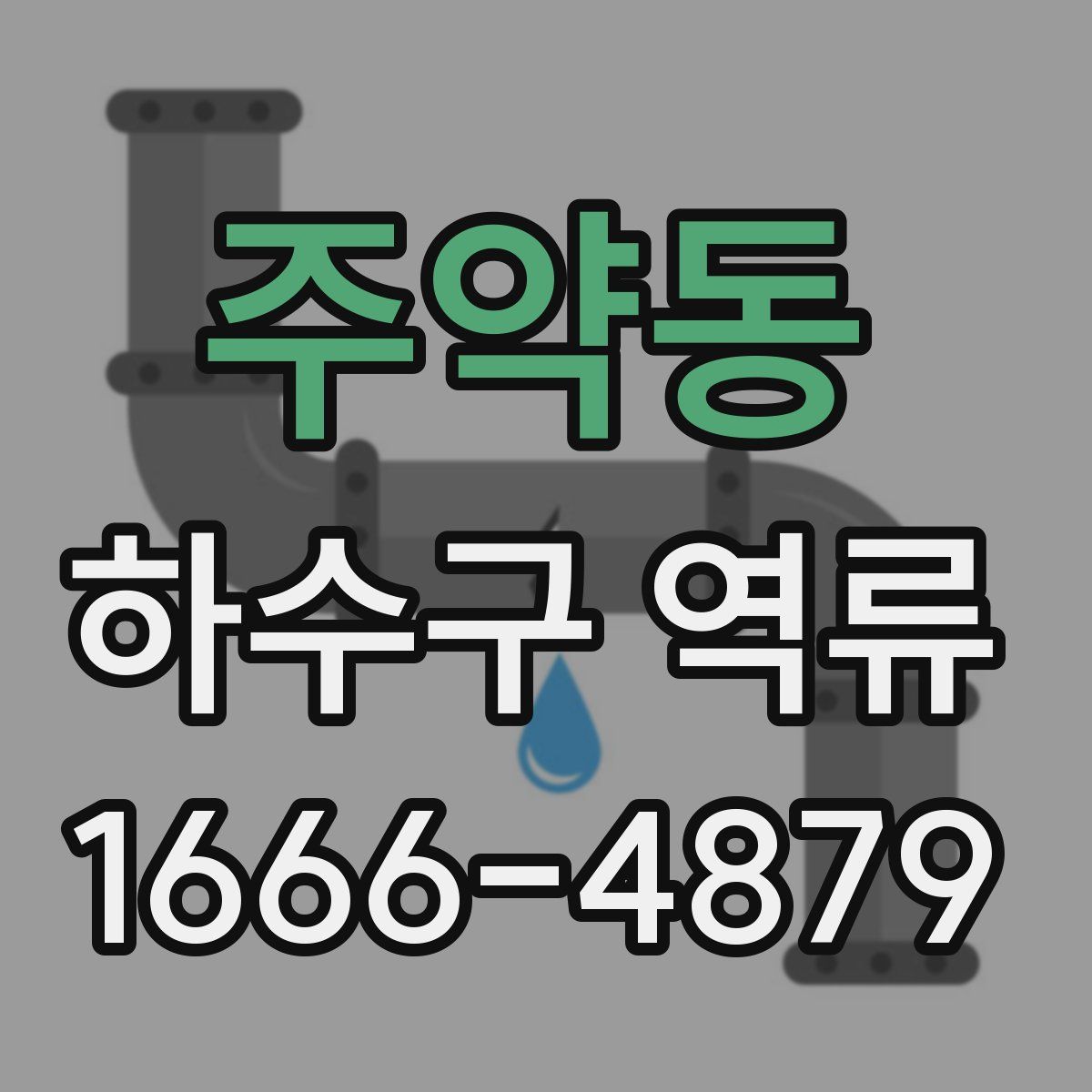 주약동 하수구 역류