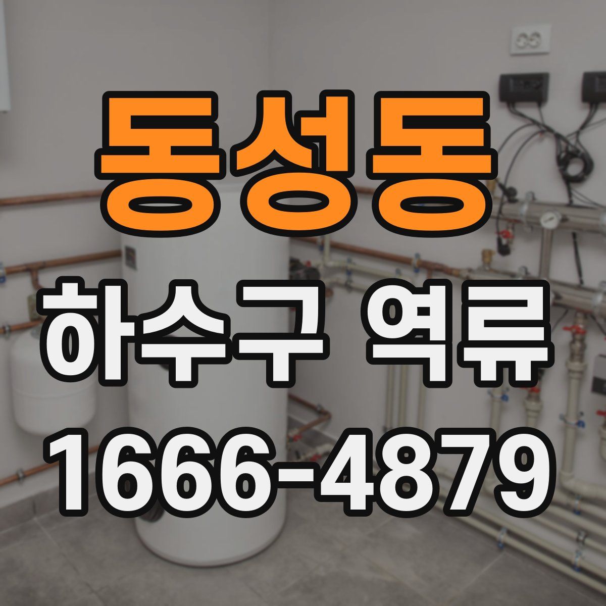 동성동 하수구 역류