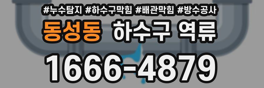 동성동 하수구 역류