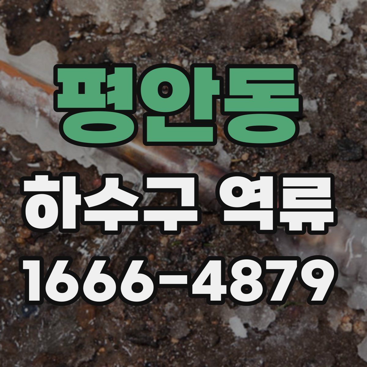평안동 하수구 역류