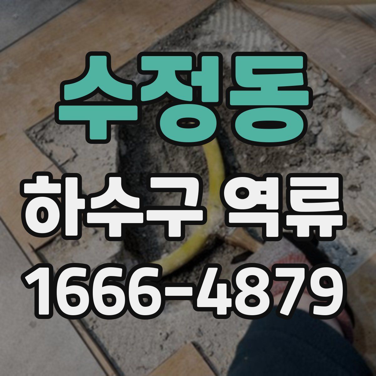 수정동 하수구 역류