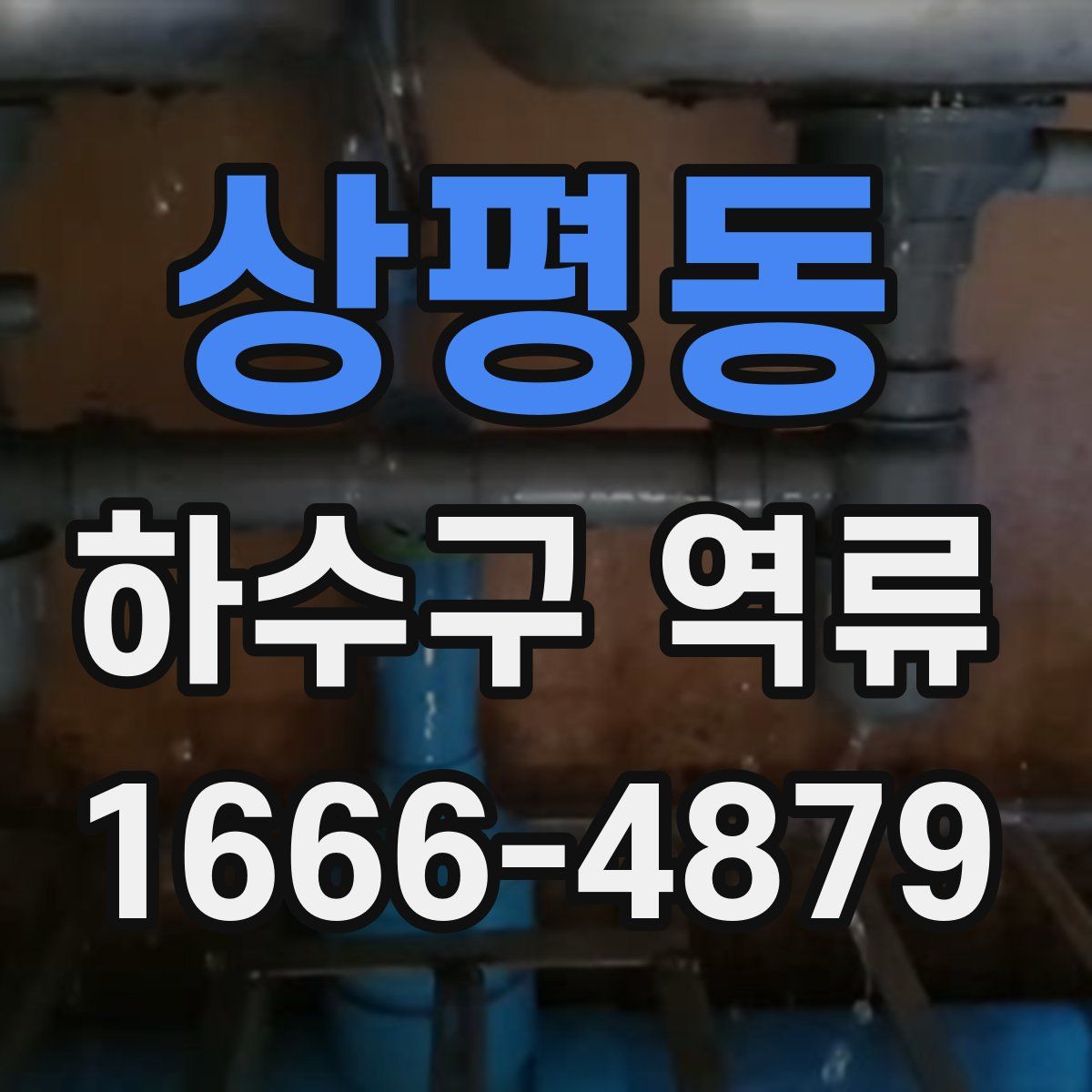상평동 하수구 역류
