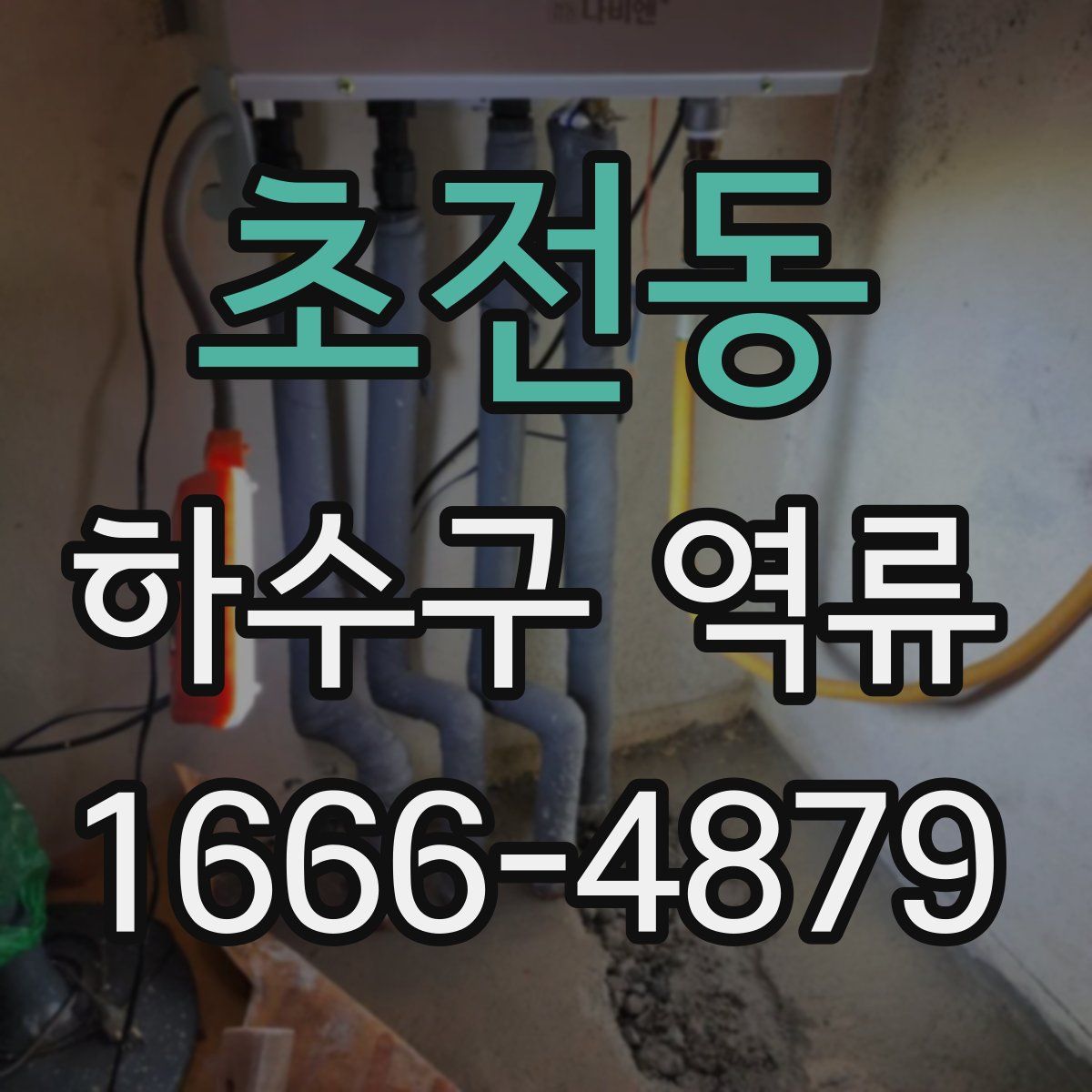 초전동 하수구 역류