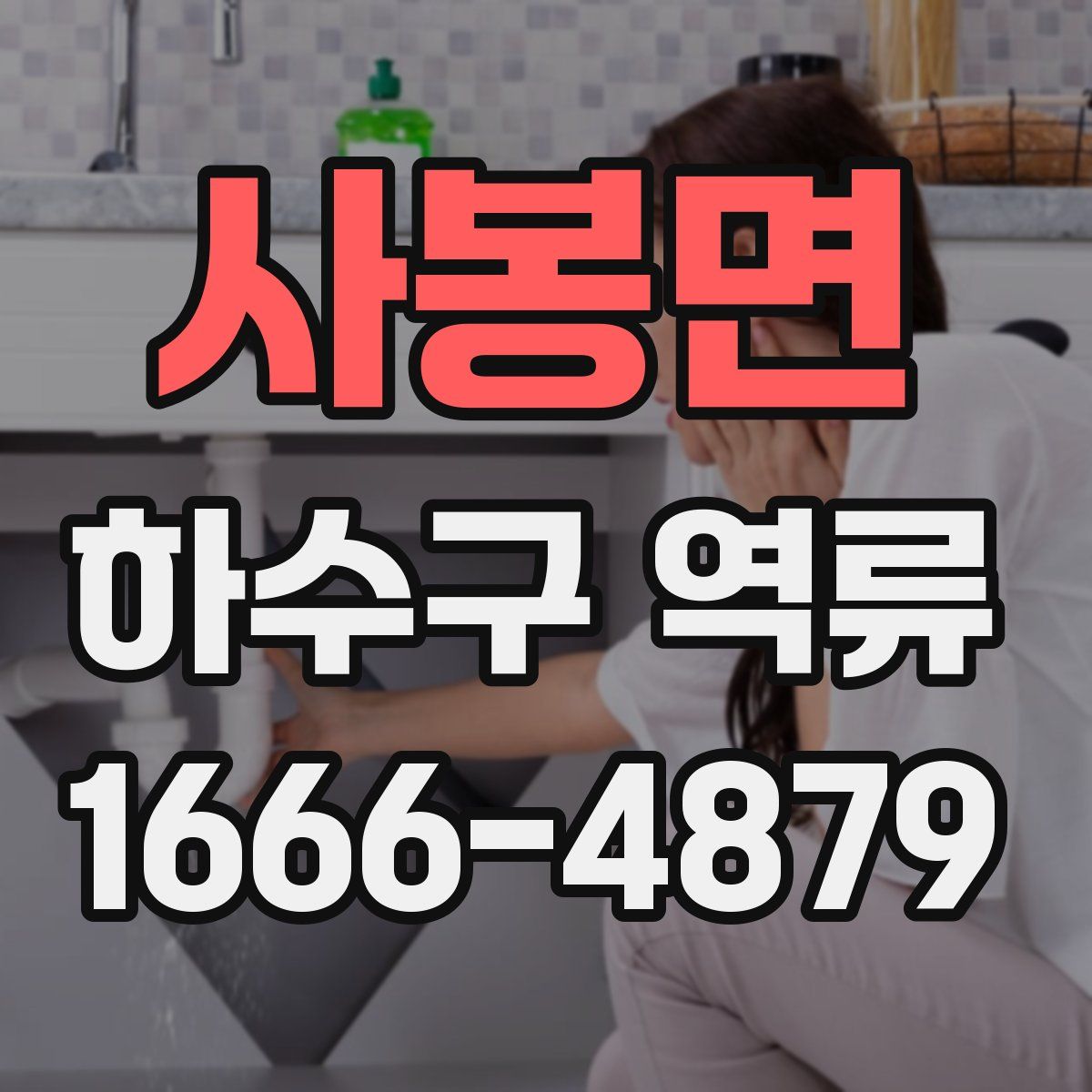 사봉면 하수구 역류