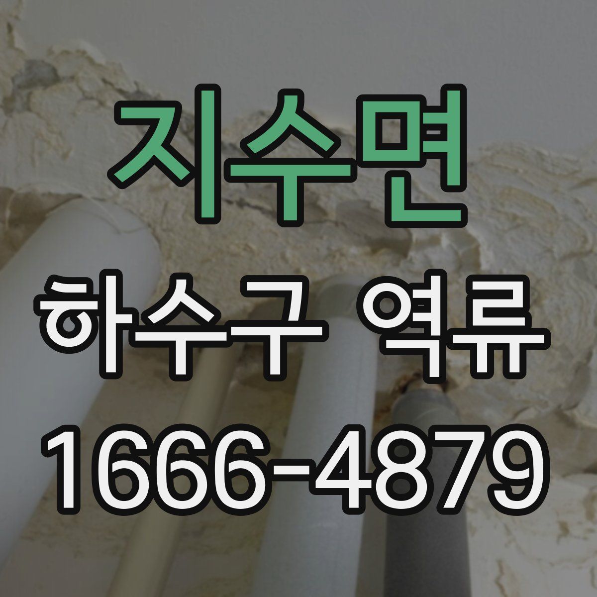 지수면 하수구 역류