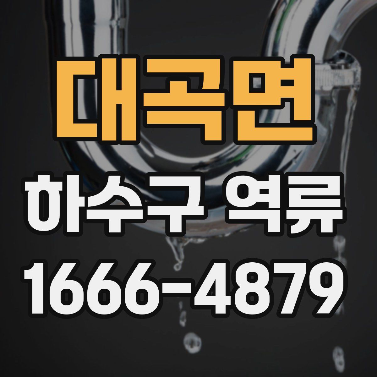 대곡면 하수구 역류