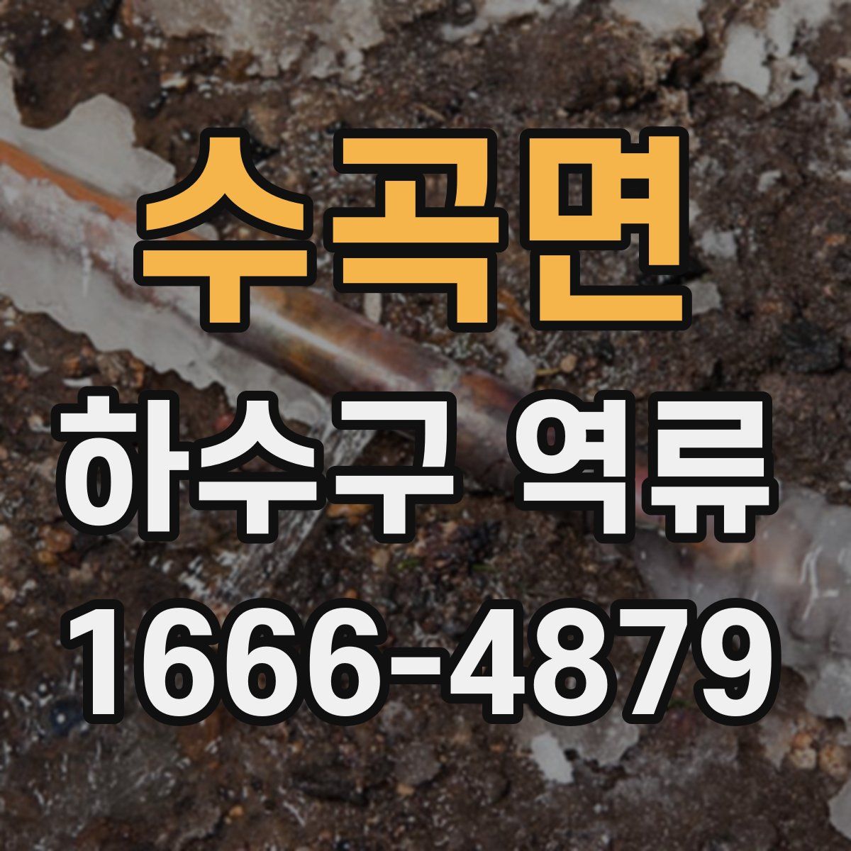 수곡면 하수구 역류