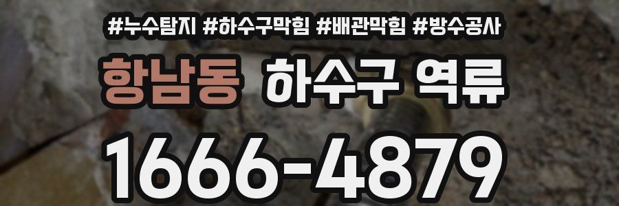 항남동 하수구 역류