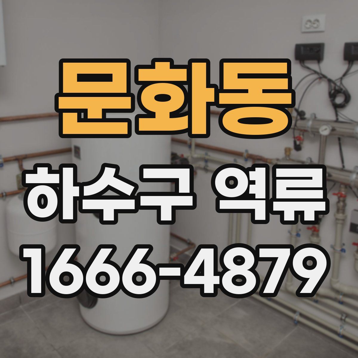 문화동 하수구 역류