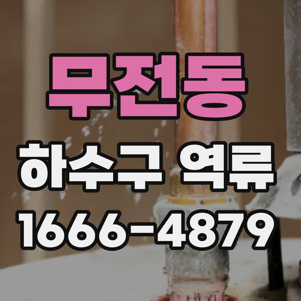 무전동 하수구 역류