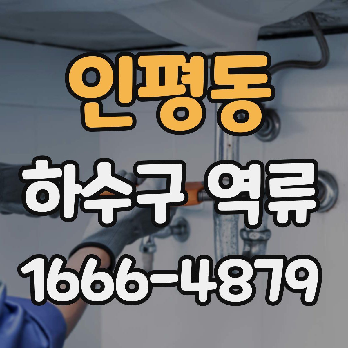 인평동 하수구 역류