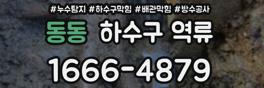 동동 하수구 역류