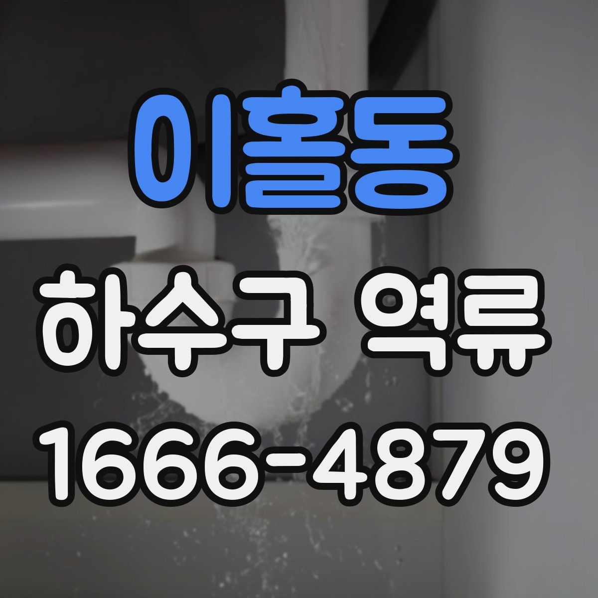 이홀동 하수구 역류