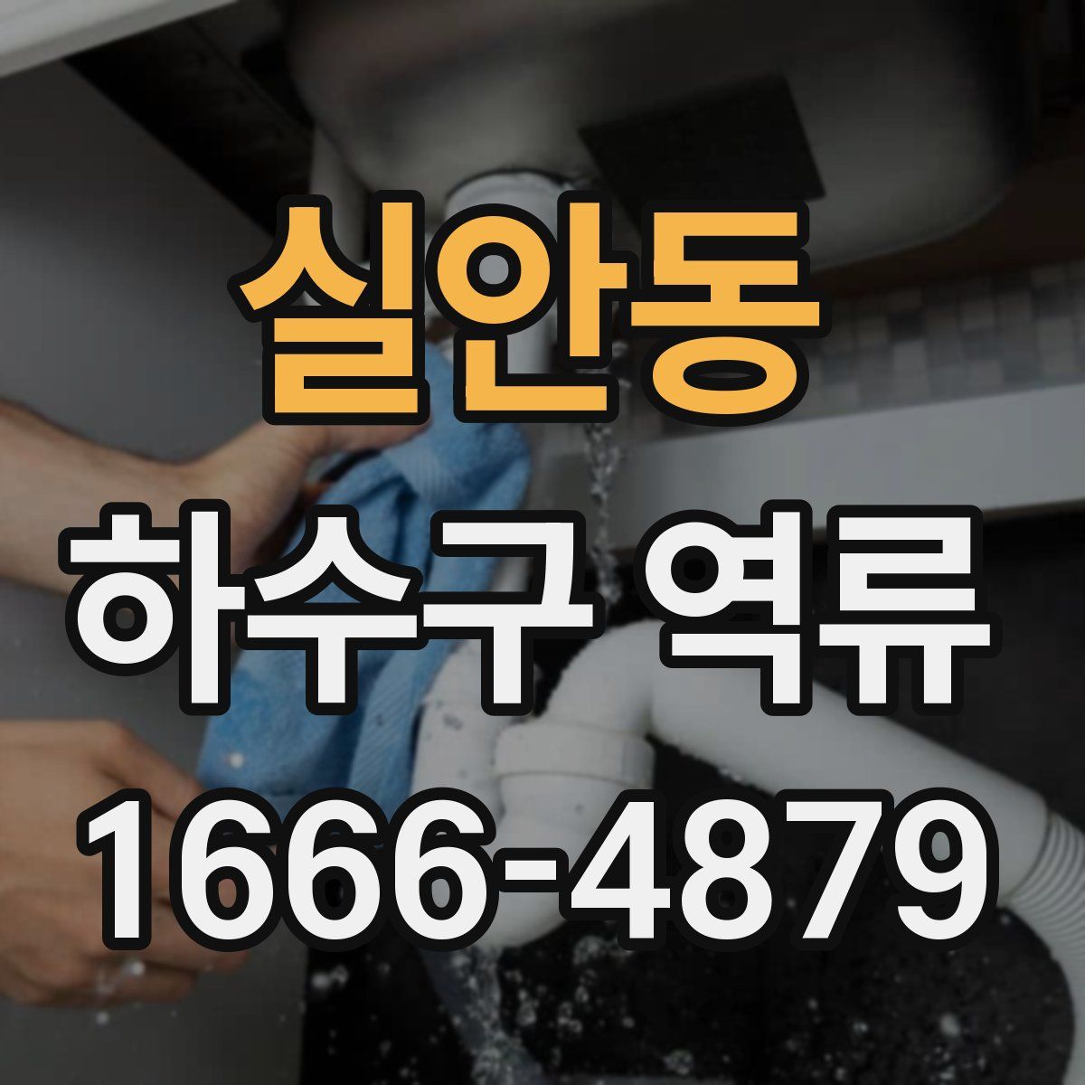 실안동 하수구 역류