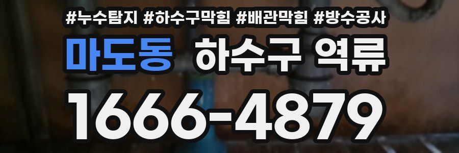 마도동 하수구 역류