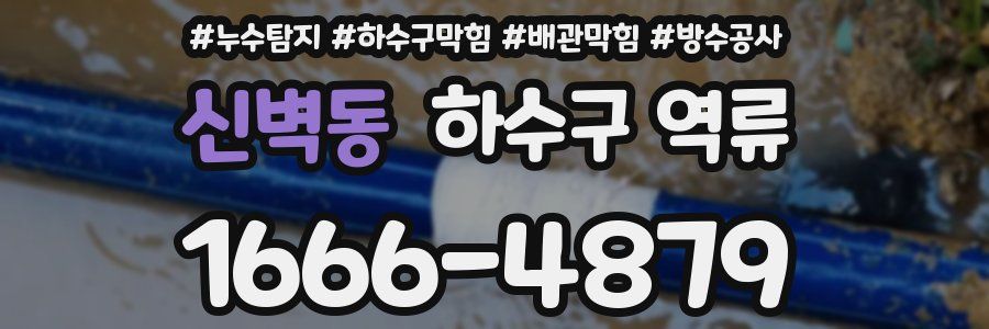 신벽동 하수구 역류