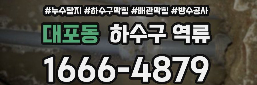 대포동 하수구 역류