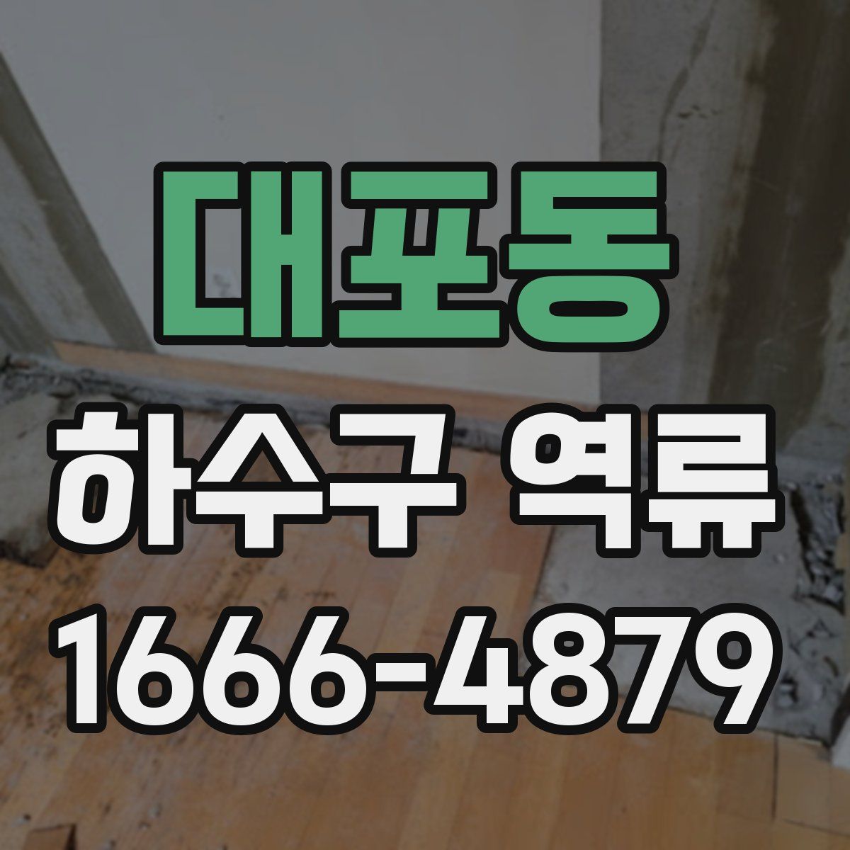 대포동 하수구 역류