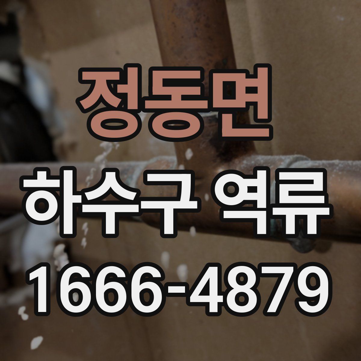 정동면 하수구 역류