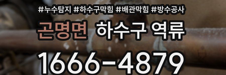 곤명면 하수구 역류