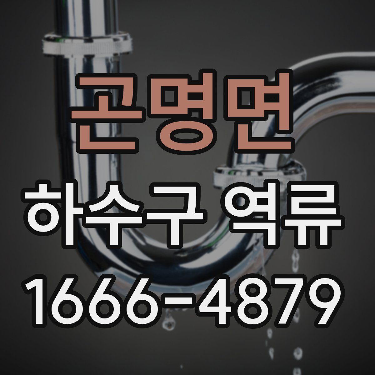 곤명면 하수구 역류