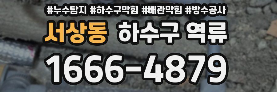 서상동 하수구 역류