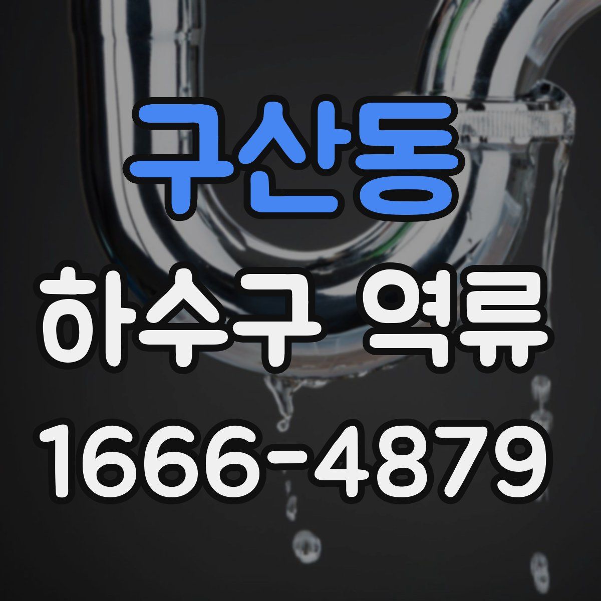 구산동 하수구 역류