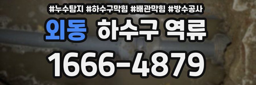 외동 하수구 역류