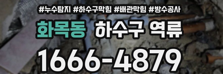 화목동 하수구 역류