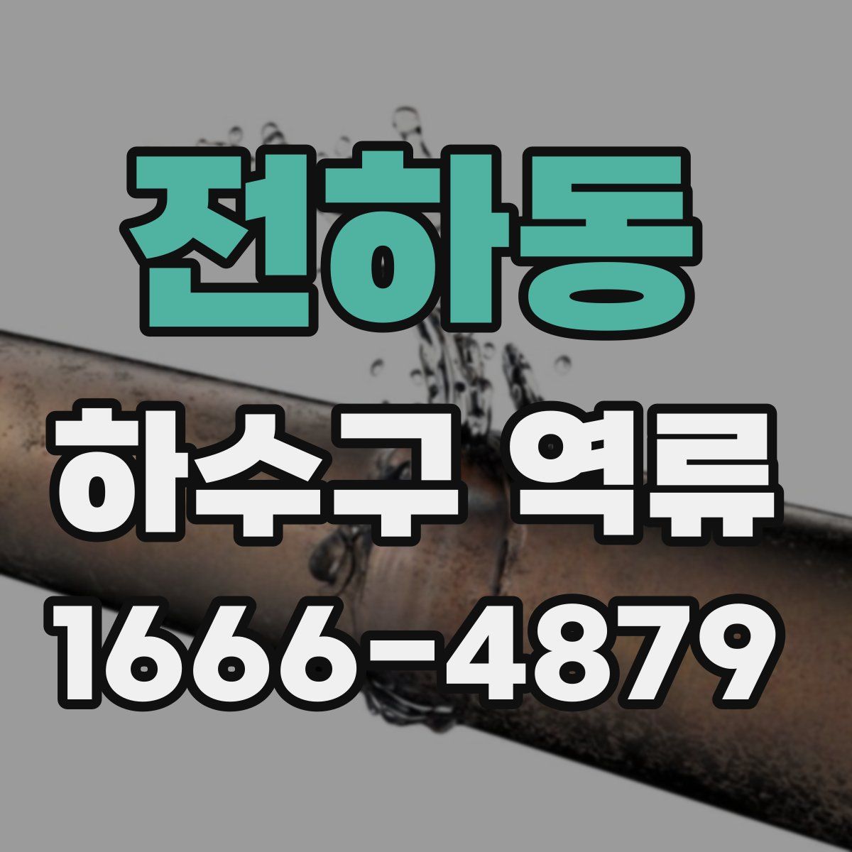 전하동 하수구 역류