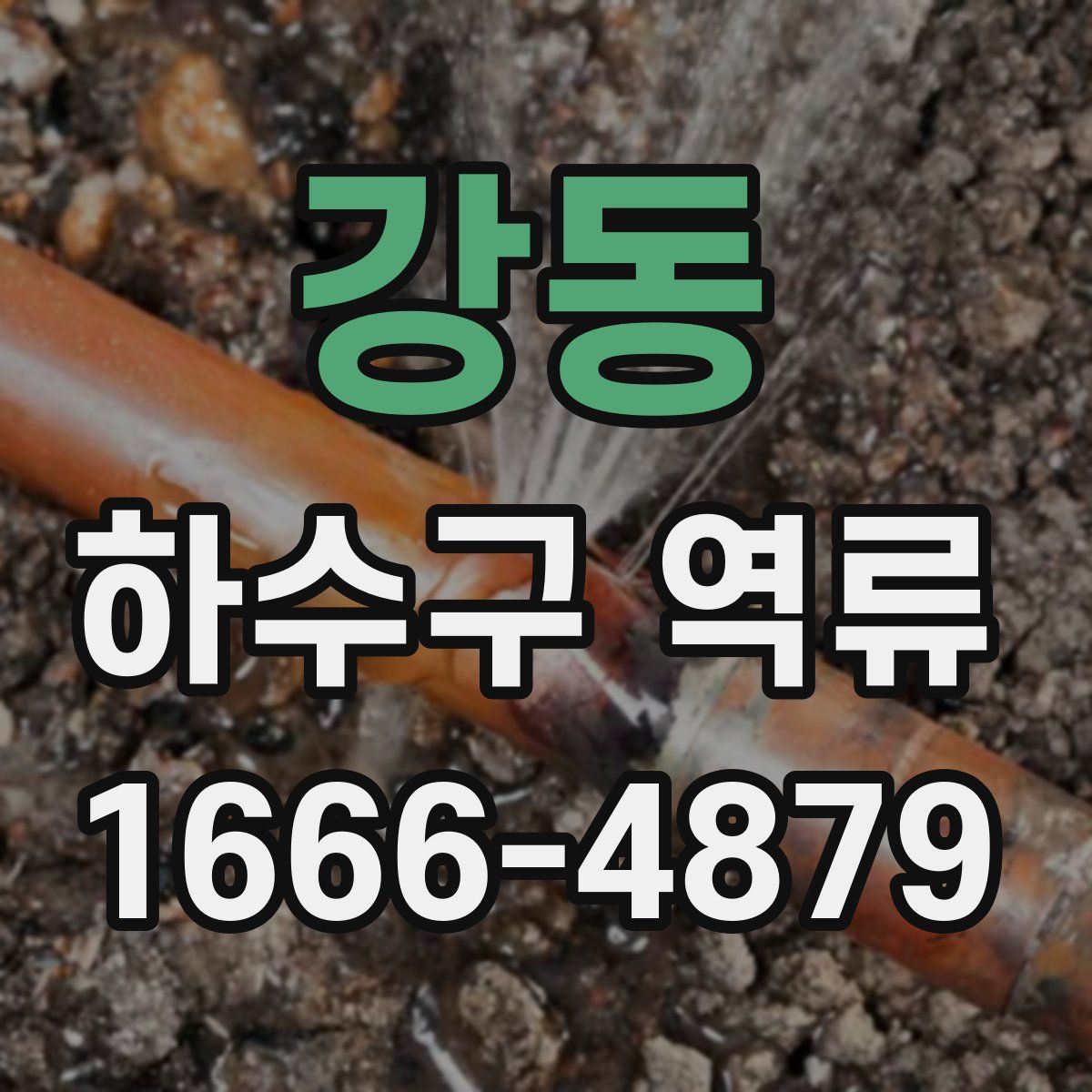강동 하수구 역류