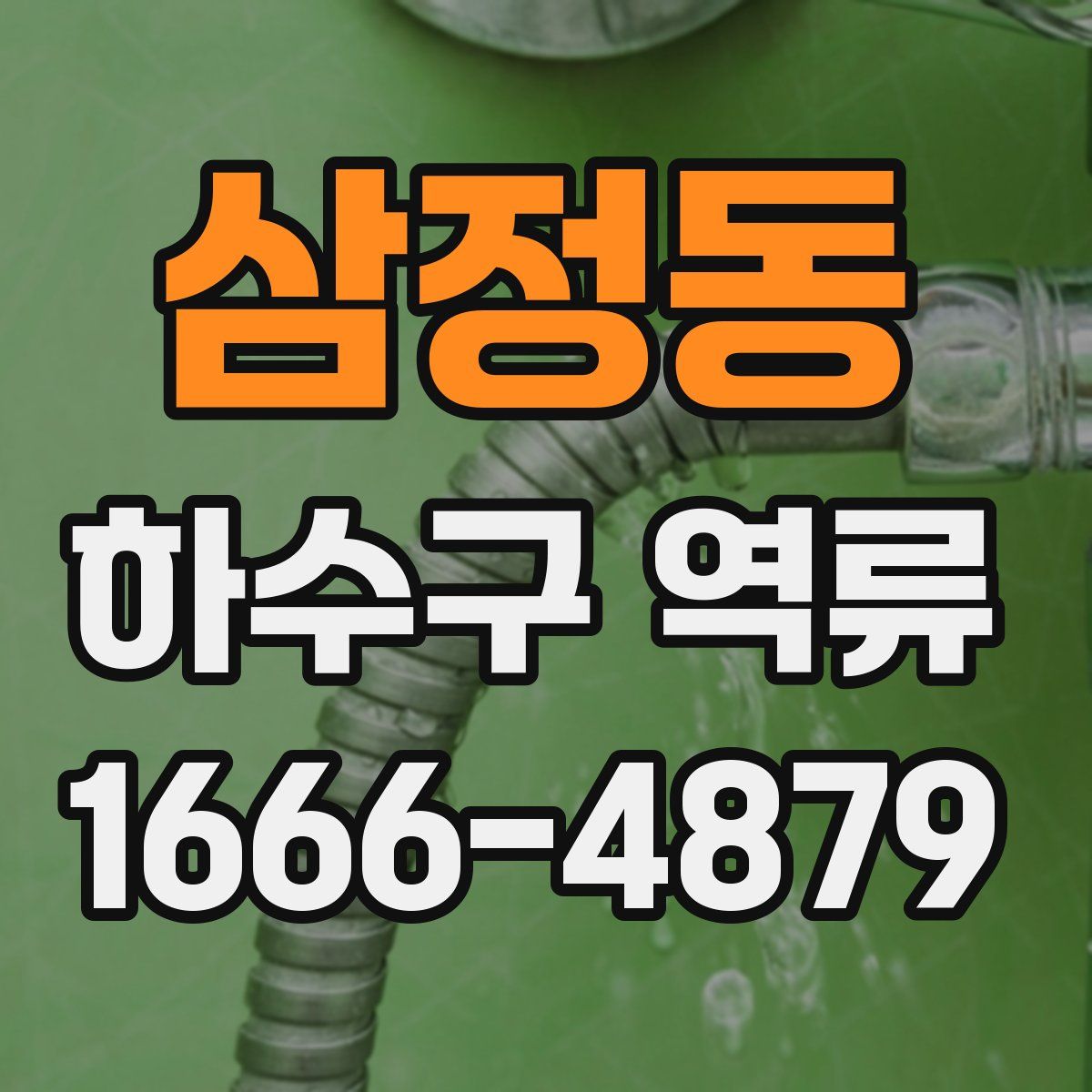 삼정동 하수구 역류