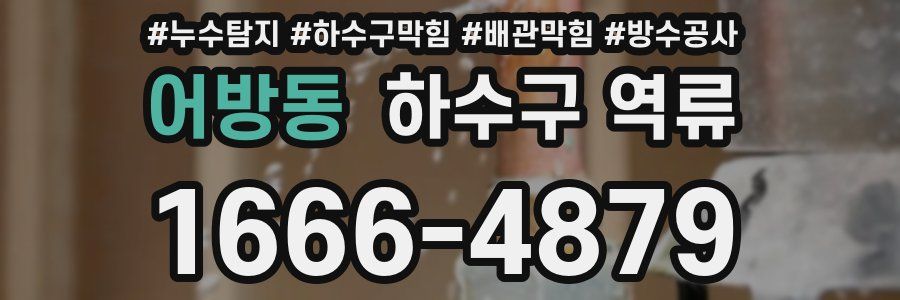어방동 하수구 역류