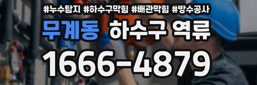 무계동 하수구 역류