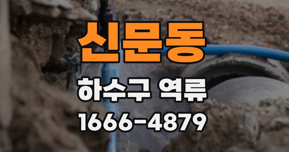 신문동 하수구 역류