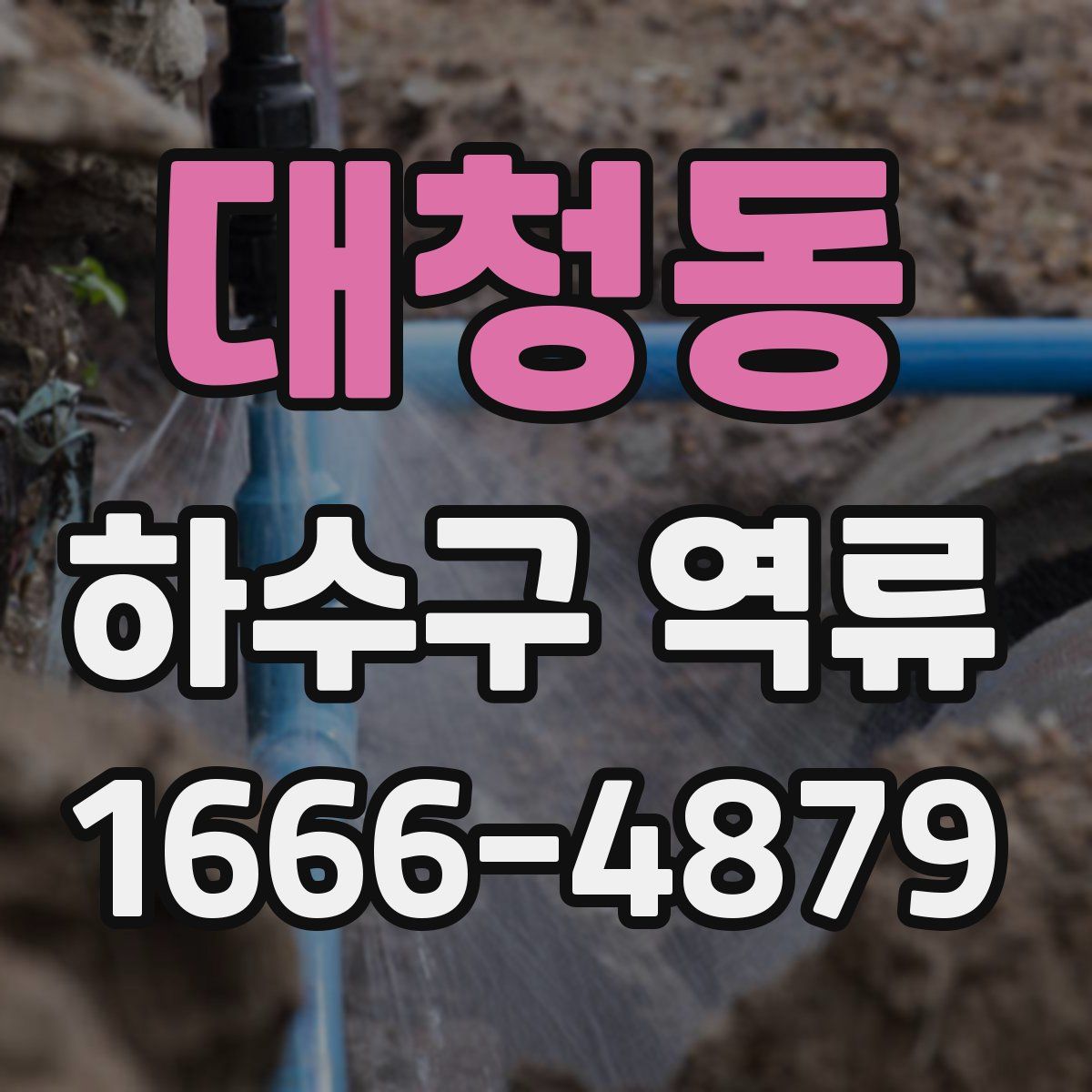 대청동 하수구 역류