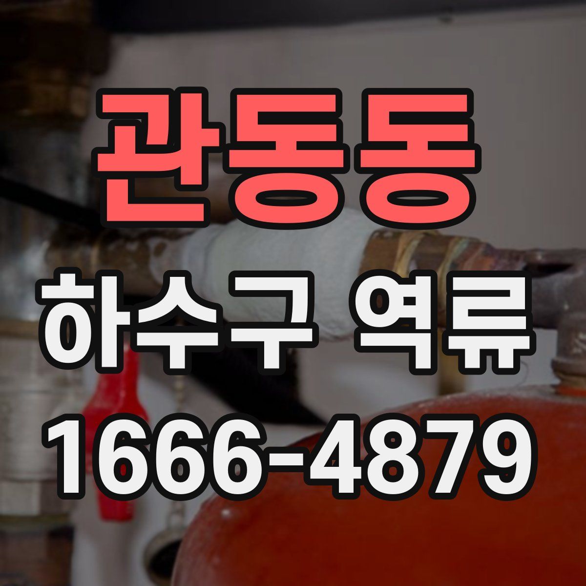 관동동 하수구 역류