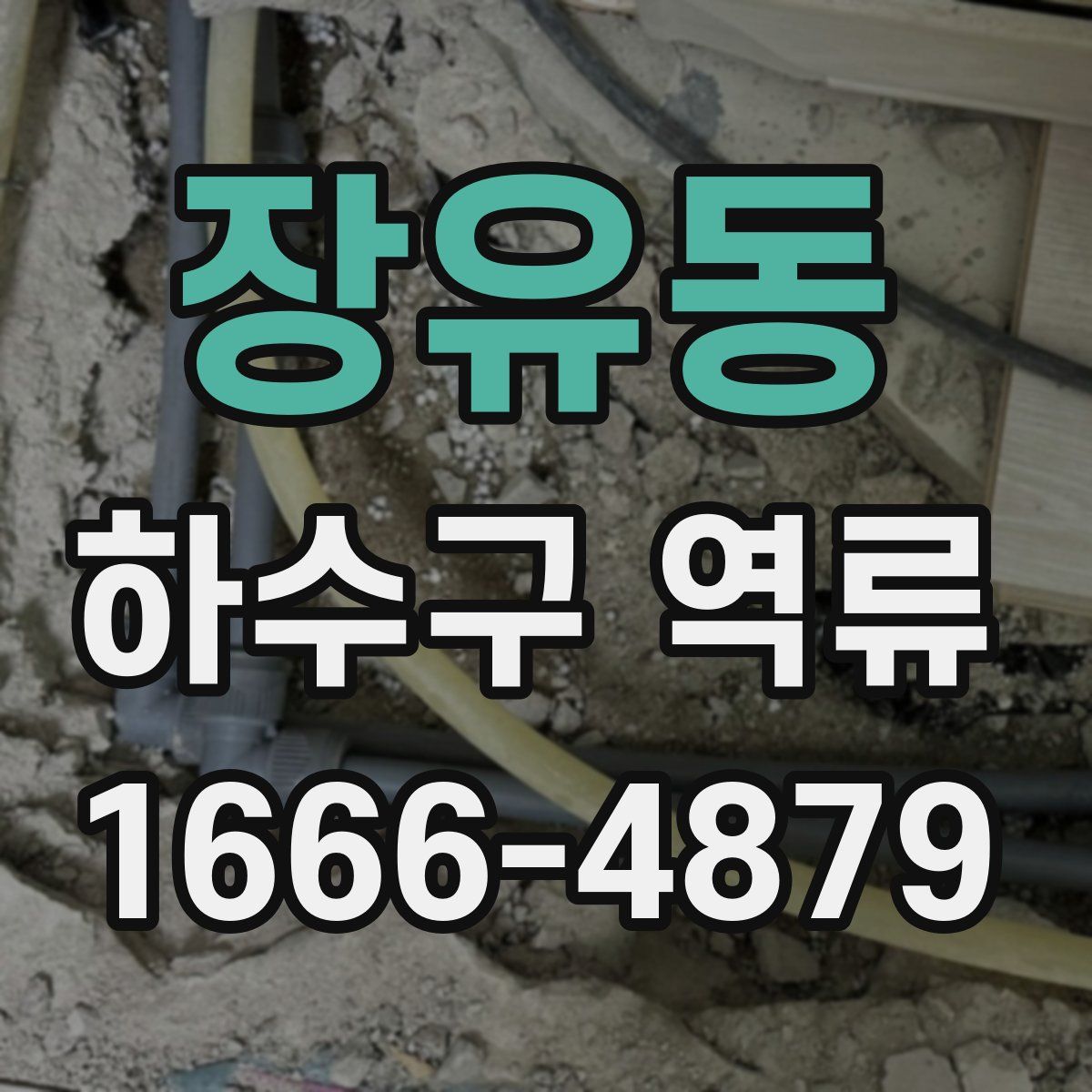 장유동 하수구 역류
