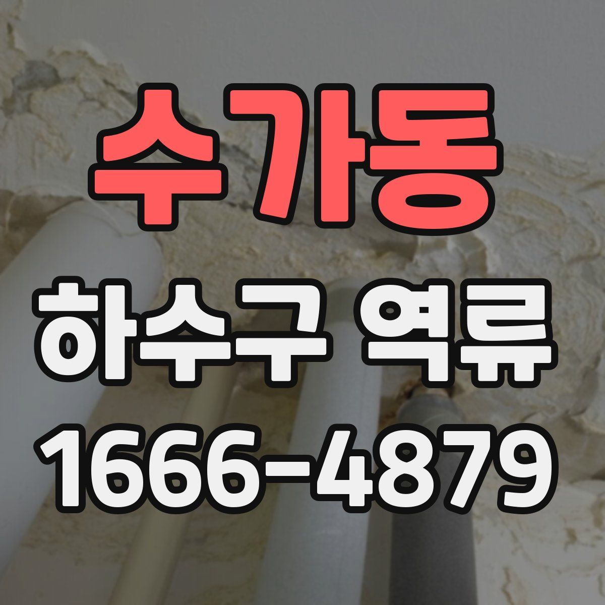 수가동 하수구 역류