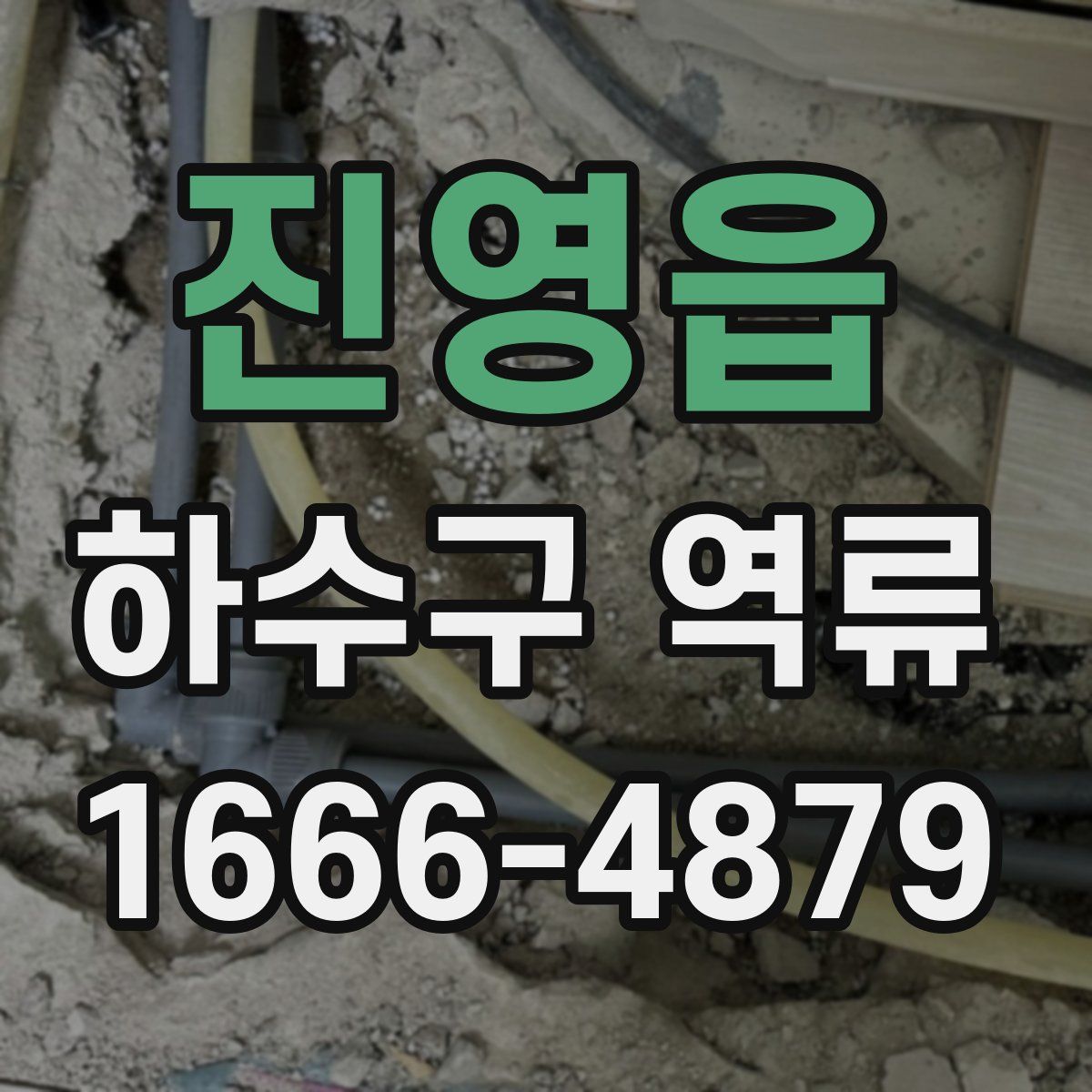 진영읍 하수구 역류