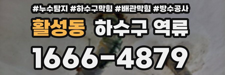 활성동 하수구 역류