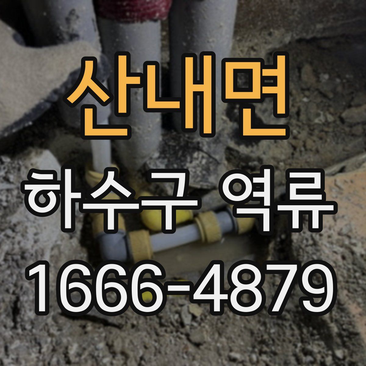 산내면 하수구 역류