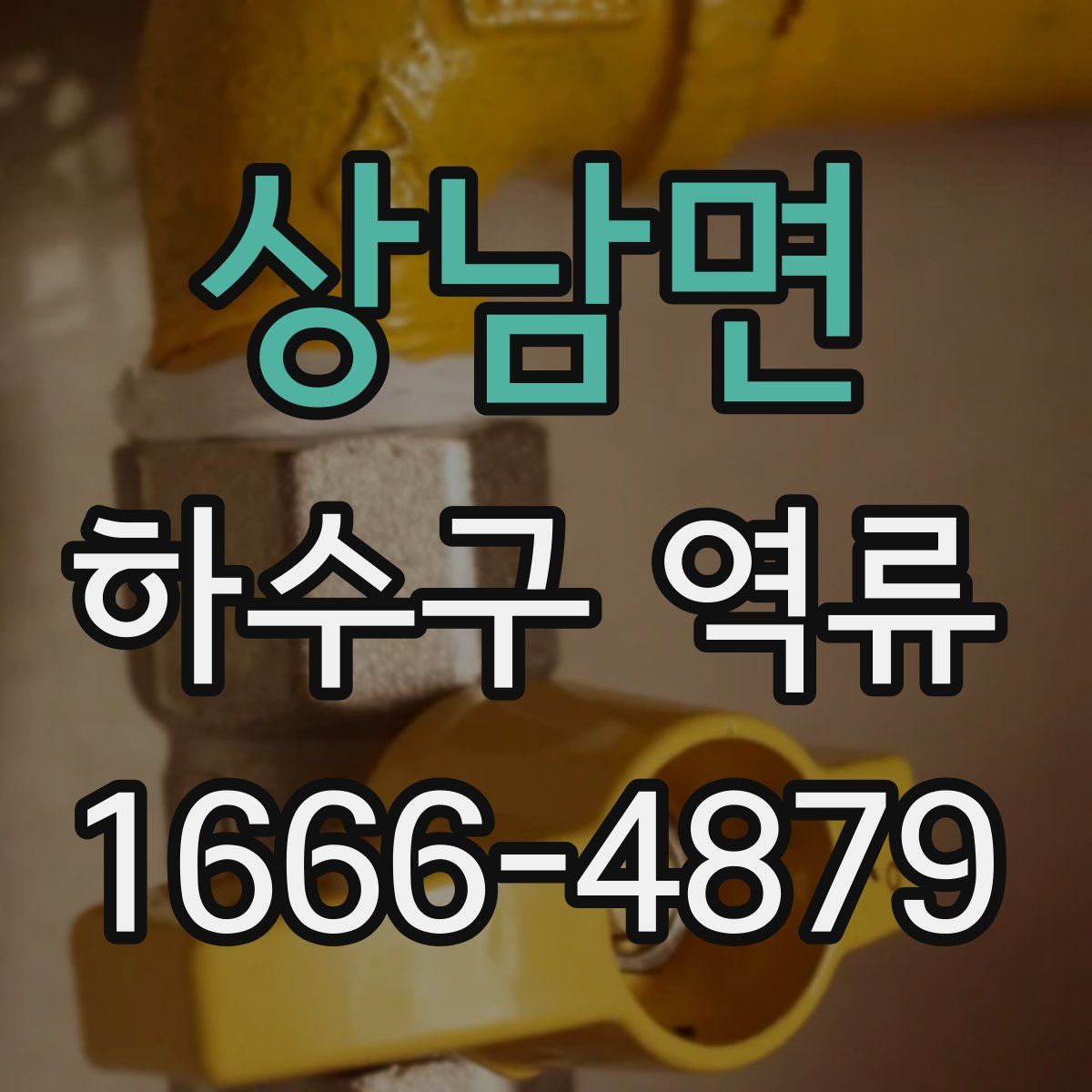상남면 하수구 역류